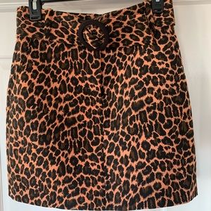 Adorable and sassy belted mini skirt